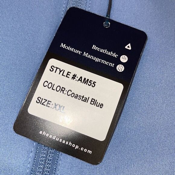 Ahead Performance Mens Raglan Sleeve Camo Trim Hooded Sweatshirt Blue XL NWT - Picture 7 of 9